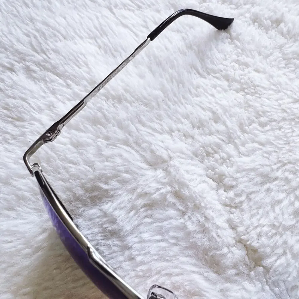Felix Blue w/Silver Rim Mirrored Sunglasses
